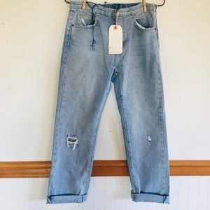 Boyfriend high waisted jeans